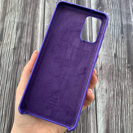 Чохол для Samsung Galaxy S20 Plus Silicone Case з мікрофіброю накладка силіконовий чохол на самсунг с20 плюс фіолетовий, фото 2