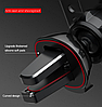 Універсальний Автомобільний тримач для телефону Baseus Metal Age Gravity Car Mount Holder Silver, фото 8