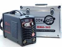 Сварочный инвертор Edon PRO MMA-265, 220 В, 7.3 кВт, КПД 85 %, сварочный ток 20-265 А, электроды 5.0 мм., кейс