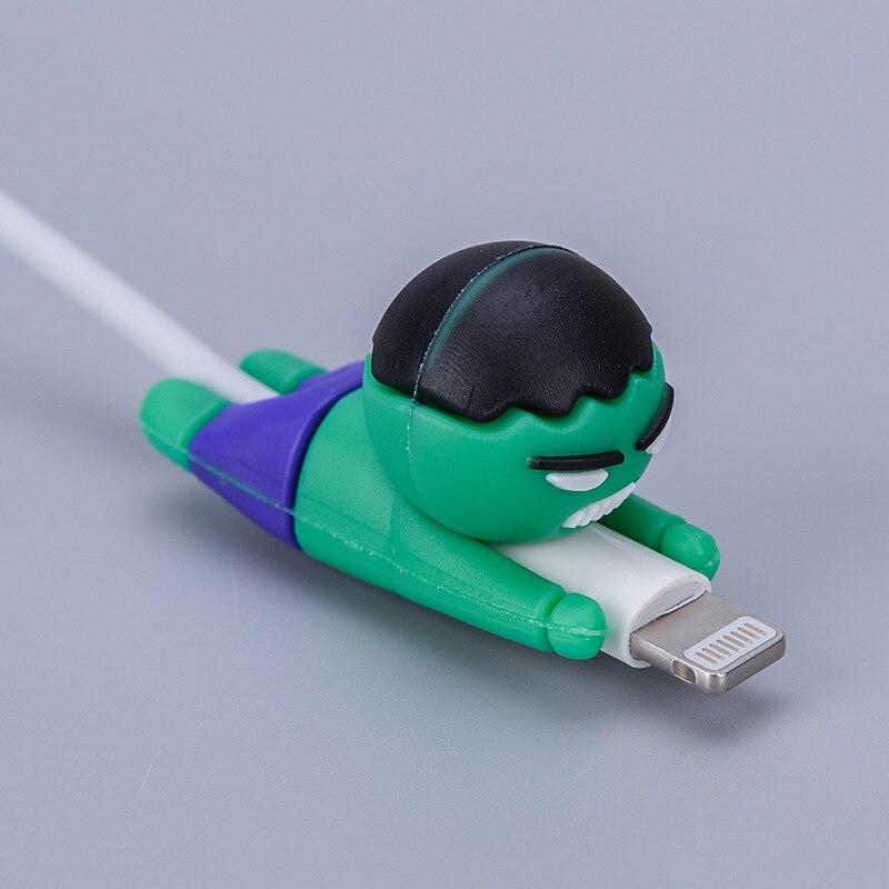 Захист від перетирання, органайзер для кабелю Lightning, Type C, Micro USB Alitek Animals Лев
