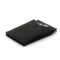 Затискач для Купюр Anchor Stuff з двома відділеннями для карток (as110202) Чорний