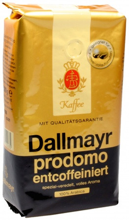Кава в зернах Dallmayr Prodomo Entcoffeiniert (без кофеїну), 500г, фото 1