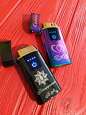 USB зажигалка в подарочной упаковке.Двухрежимная Газ + USB, фото 2
