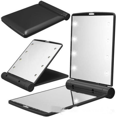 Розкладне косметичне дзеркало Travel Mirror з LED-підсвіткою на 8 світлодіодів