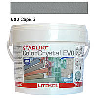 Эпоксидная затирка Litokol Starlike Color Crystal EVO 800 (серый) 2.5 кг