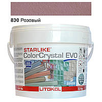 Эпоксидная затирка Litokol Starlike Color Crystal EVO 830 (розовый) 2.5 кг