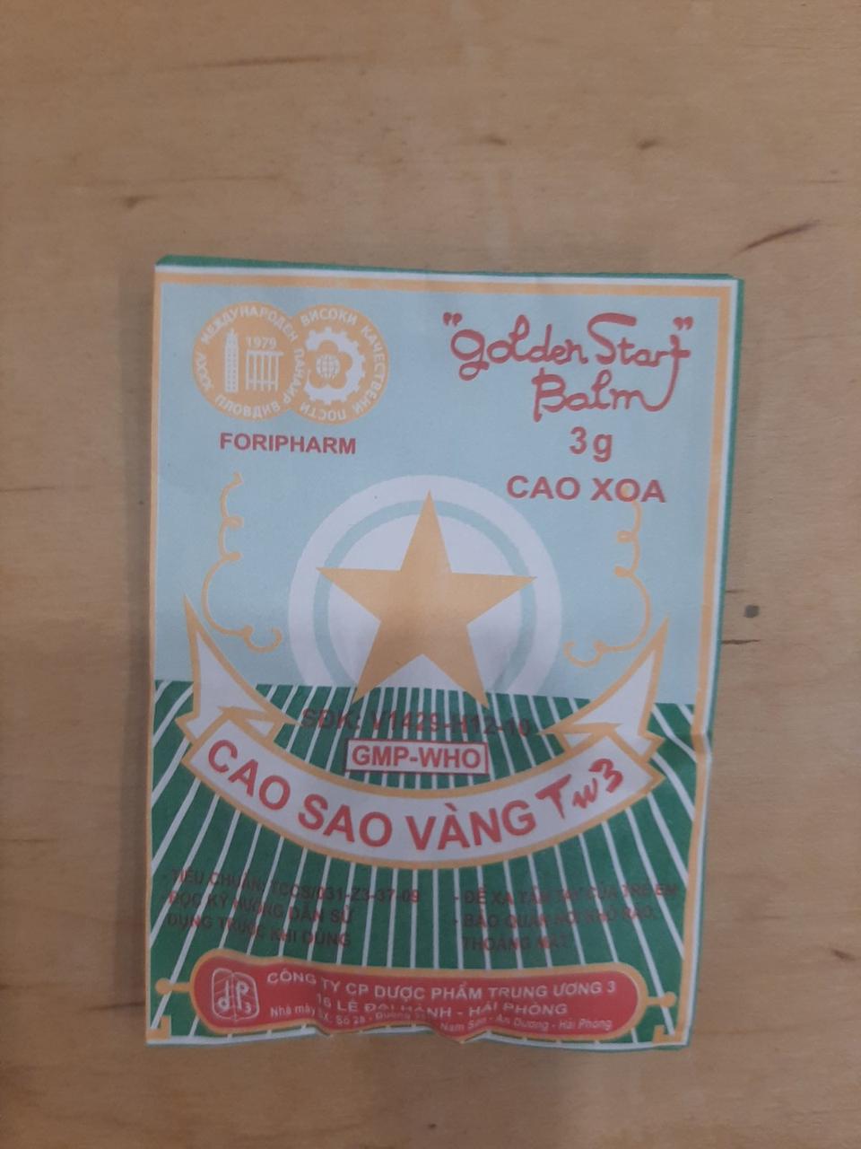 "Зірочка" В'єтнамський бальзам Cao Sao Vang 3 р