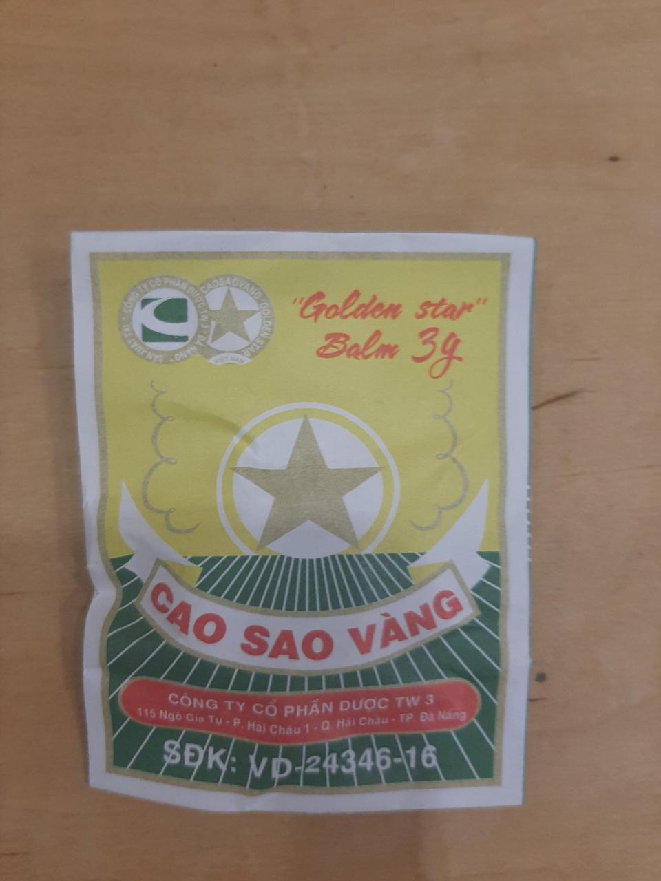"Зірочка" В'єтнамський бальзам Cao Sao Vang 3 р Жовта