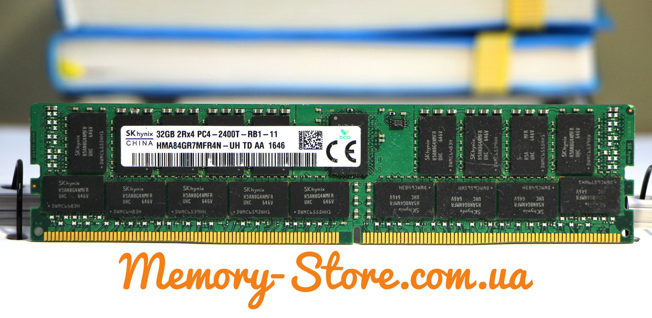 Оперативная память для сервера DDR4 32GB PC19200 (2400MHz) DIMM ECC Reg CL17, Hynix