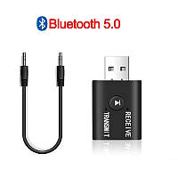 Bluetooth 5.0 блютуз адаптер USB ЮСБ приемник передатчик аудио