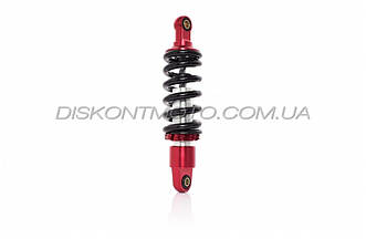 Моноамортизатор 265 мм мото, d10/10 мм (червоно-чорний)