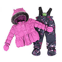 Зимние крутка и брюки для девочки Peluche&Tartine 1-3 лет 12 мес (76-84 см)