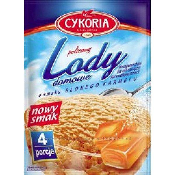 Мороженое сухое в пакетиках Lody Cykoria со вкусом соленой карамели, 60 г - фото 1 - id-p1333218626