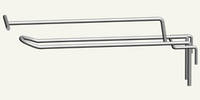 Крючок двойной с ценникодержателем на сетку 50х50 мм, длина - 150 мм