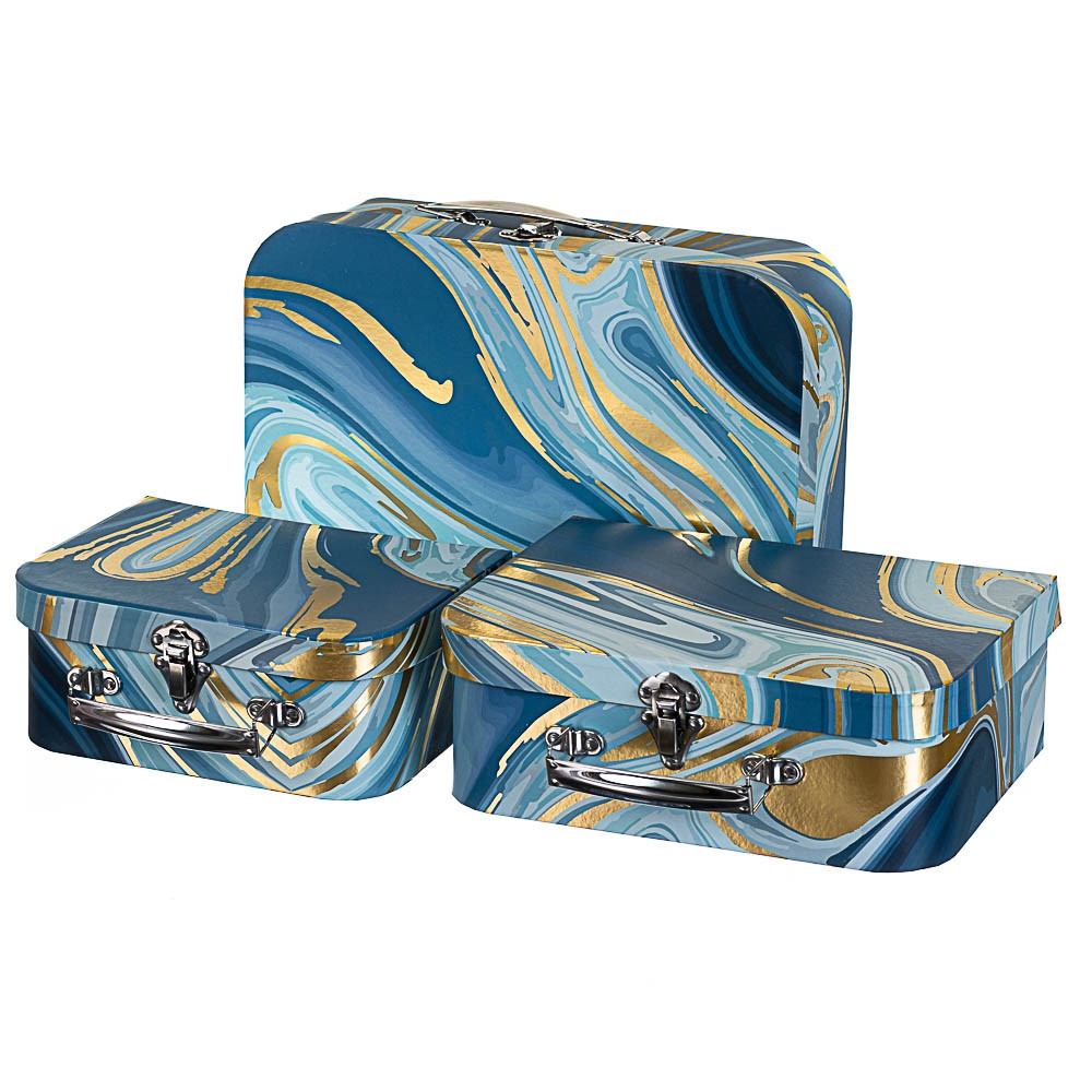 Набір із 3 подарункових коробок Валіза 30х22х10 см 18136-018