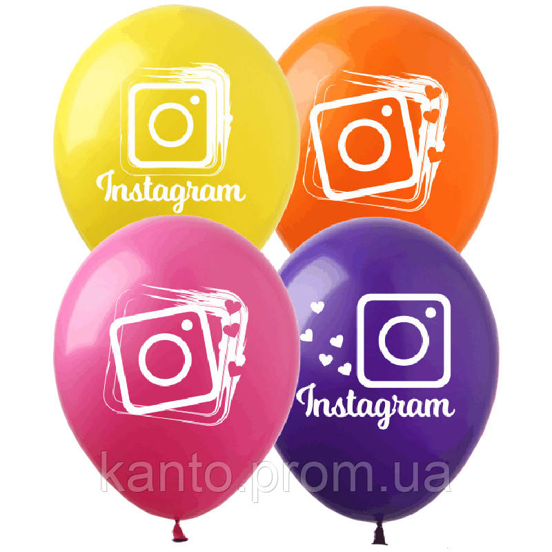 Латексні повітряні кульки Instagram 4 кольори