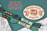 Aida 14 ct. Zweigart Stern-Aida 3706/647 Green forest (Зеленый лес) - 50*55 см