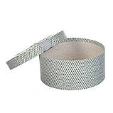 Набір із 3 коробок для квітів і подарунка "Ніжність", колір сірий 22х10 см, фото 2