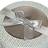 Набір із 3 коробок для квітів і подарунка "Ніжність", колір сірий 22х10 см, фото 3