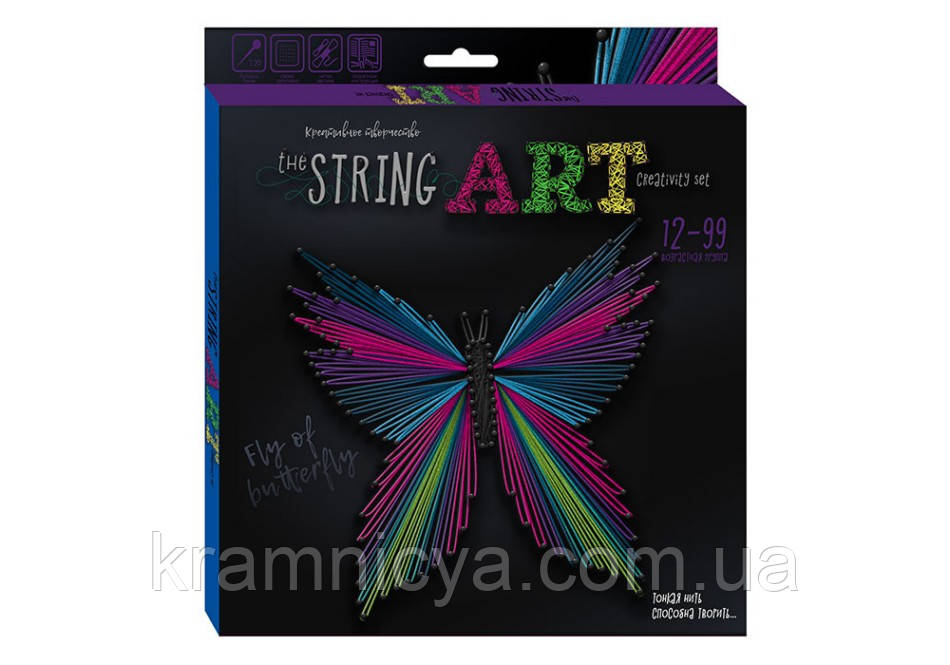 Набор для творчества STRING ART Бабочка (STRA-01-01U) - фото 1 - id-p1333312605