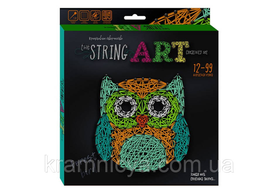 Набір для творчості STRING ART Сова (STRA-01-02U), фото 1