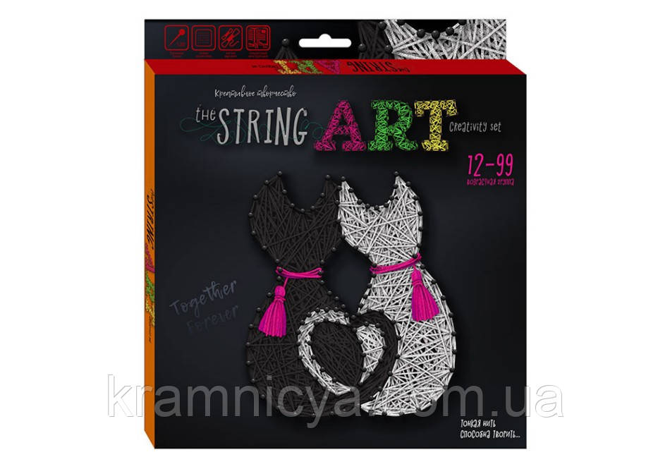 Набір для творчості STRING ART Котики (STRA-01-04U)