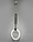 Підвісний світильник (люстра) в стилі "Нордік" стельовий хром, фото 2