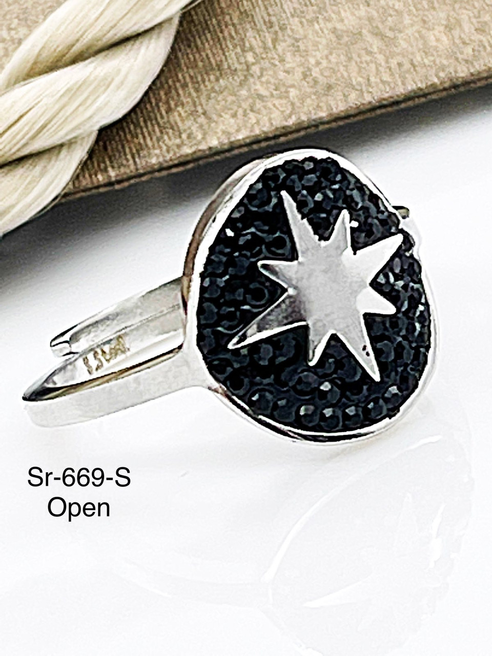 Каблучка Stainlees Steel преміум Sr-678 (7) open