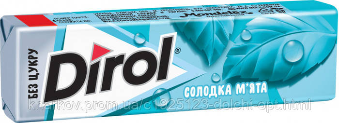 Жевательная резинка Dirol ( Дирол ) Сладкая мята ( 30 ) (ID#1077873538 ...