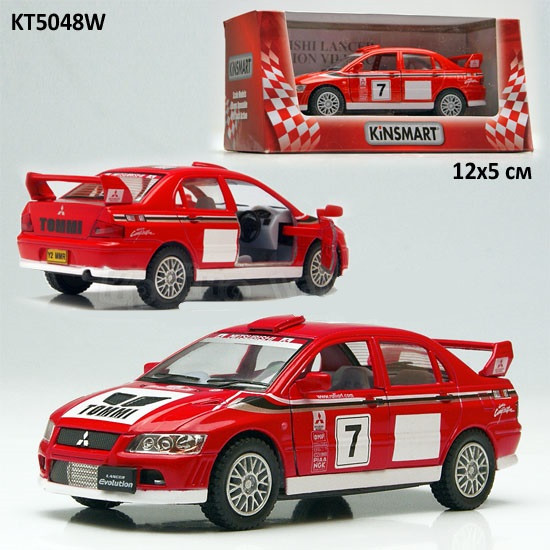 Mitsubishi Lancer металева машина інерційна модель KINSMART 5048. pro