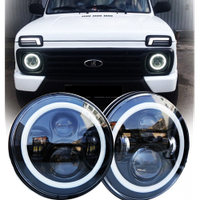 Фари ВАЗ 2121 21213 Нива Тайга. Тюнінг Лінза.