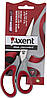 Ножиці офісн. "Axent" №6101-06 16,5см Duoton Soft сір.-червоні(10)(200), фото 2