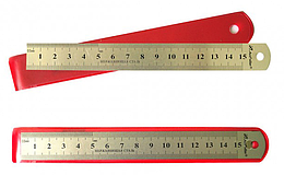 Лінійка металева 15 см JO SS15