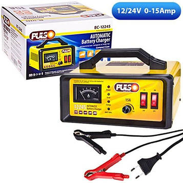 Зарядний пристрій 12-24V/0-15A/Start-100A/10-190AHR/ PULSO BC-12245