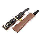 Бдсм набір для садо мазо ігор / Шкіряний бондажний комплект фіксації з 5-ти аксесуарів, Коричневий + Чорний, фото 3