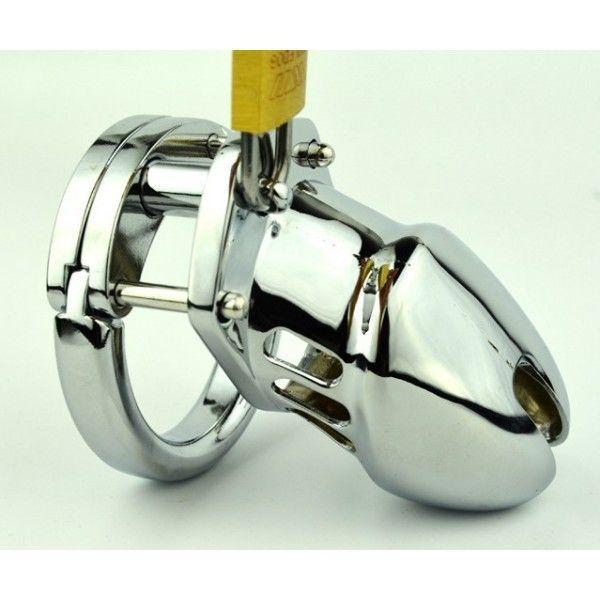 Сталевий пристрій цнотливості для чоловіків, Пояс вірності маленький, Клітка для пеніса, CB-6000 S