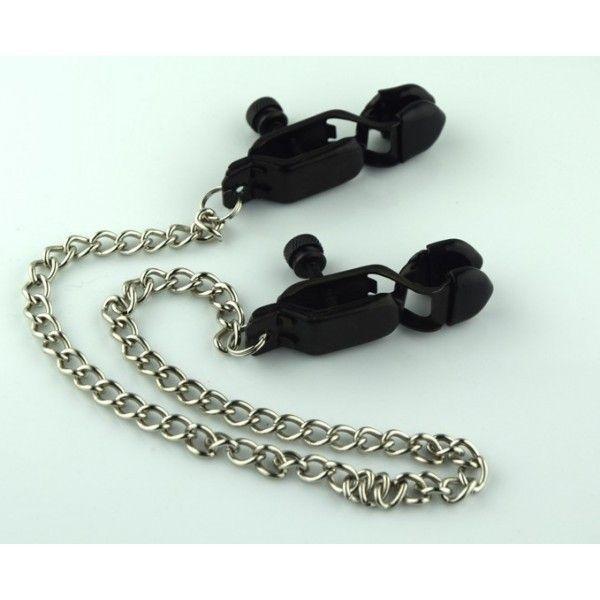 Зажими для сосків на металевому ланцюжку, фото 1