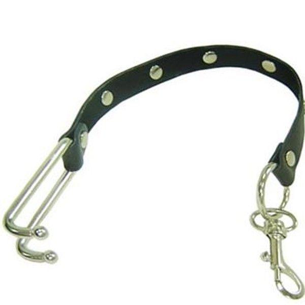 Бандаж і фіксатори bdsm / Сталеві міцні гачки для носа зі шкіряним поясом, фото 1