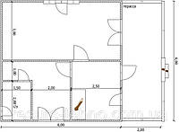 Проект дома 6м х 6м с мансардой