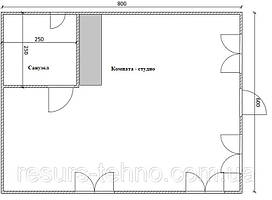 Проект дому 6 м х 8 м із мансардою