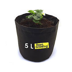 Agro Pot 5 л — Одноразовий агротекстильний горщик без ручок 20х20 см