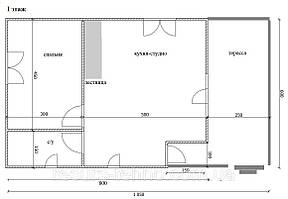 Проект дому 6 м х 8 м із мансардою