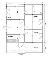 Проект будинку 7 м х 7 м із мансардою