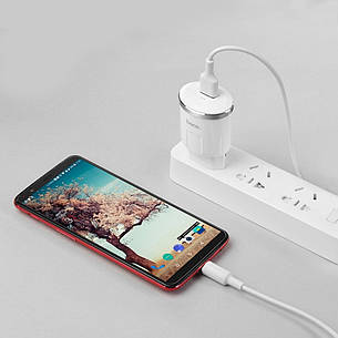 Сетевое зарядное устройство Hoco C37A 1 USB 2.4A Type-C белое, фото 2