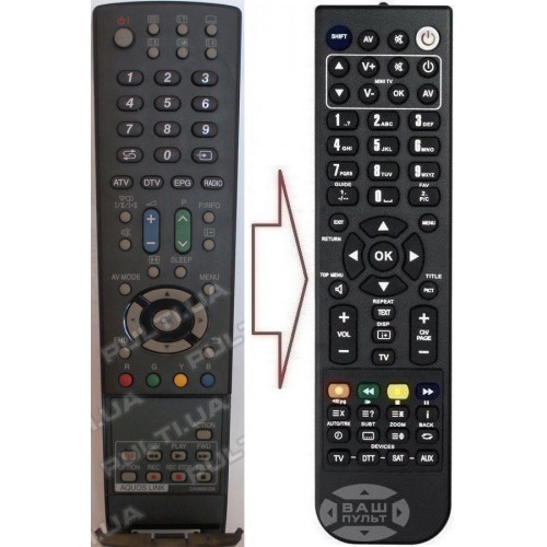 Пульт для телевізора SHARP GA586WJSA (аналог), фото 1