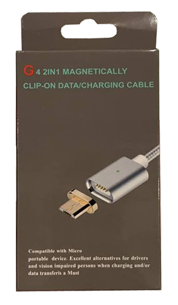 Usb кабель (шнур) Magnetic Clip-On Micro (1m) Сталевий