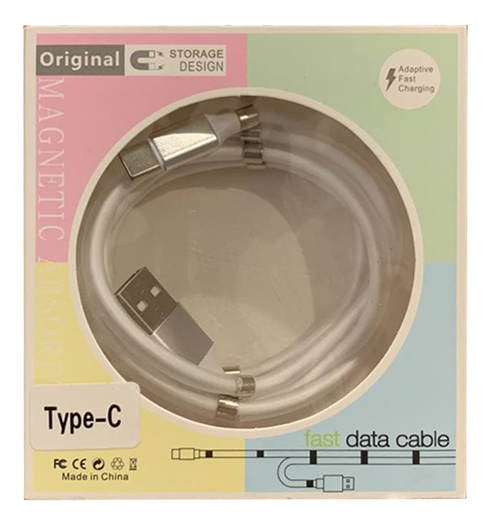 Usb кабель (шнур) Magnetic Supercalla Cable Type-C (1m) Білий