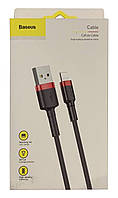 Usb кабель (шнур) Baseus CALKLF-C Lightning iPhone (2m) Черно - красный