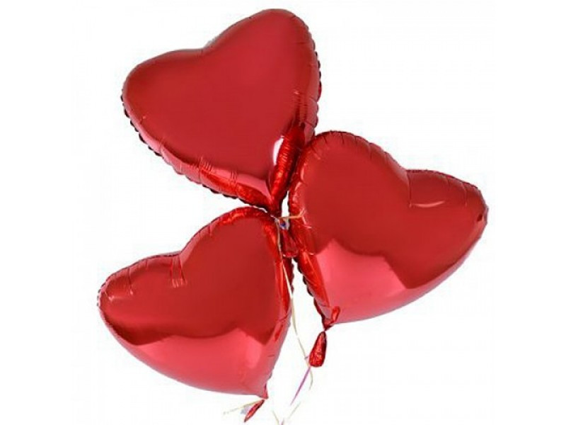 Фольгированный шар Сердце надувной. Красный (5000) - фото 1 - id-p1333428269