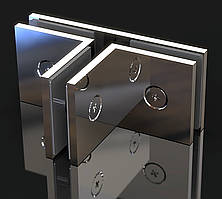 Кріплення для скла Стіна-скло 90°